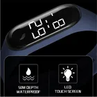 Часы наручные цифровые для мужчин и женщин, спортивные светодиодные, с силиконовым браслетом, водонепроницаемость 50 м