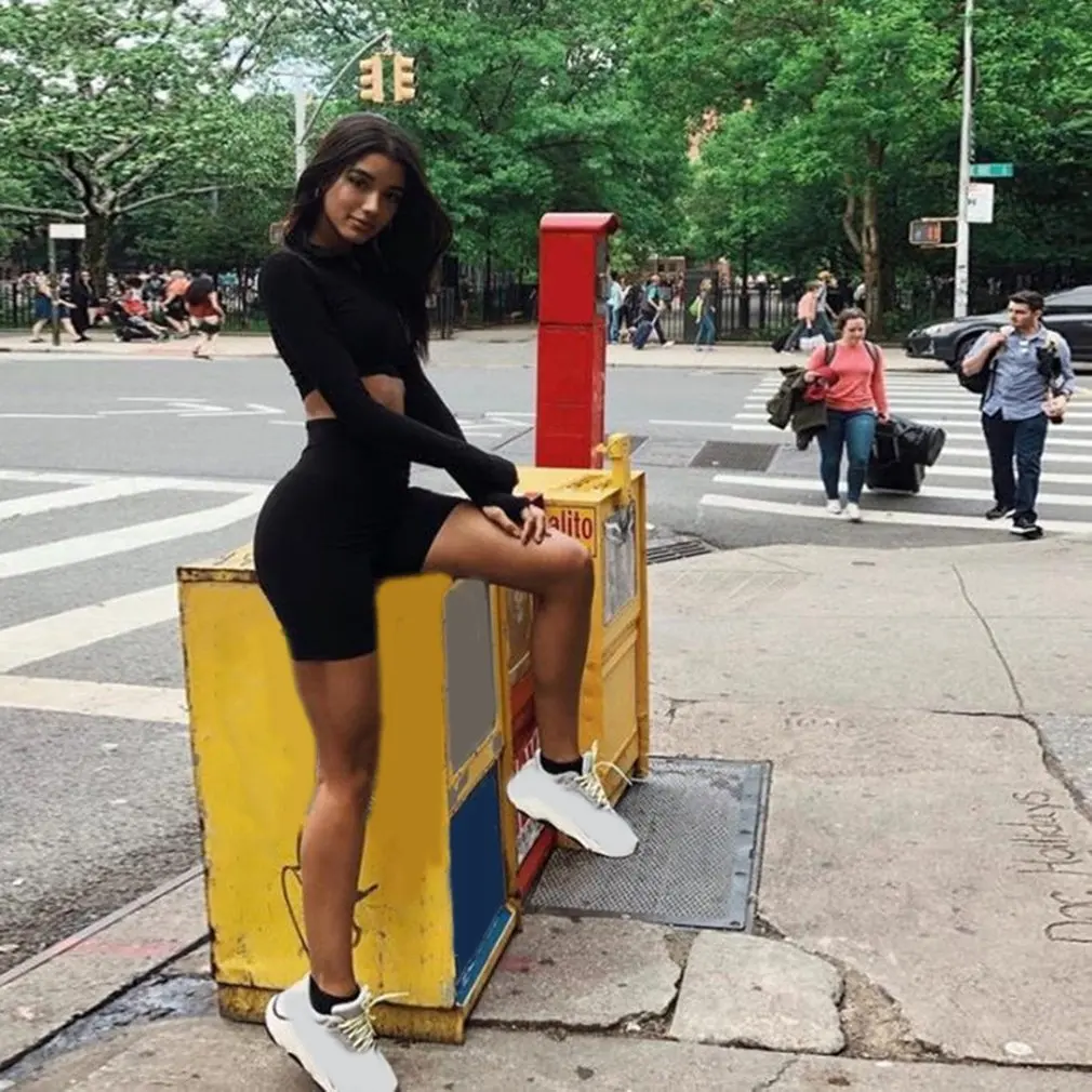 

Women Summer Cycling bike Shorts Stretch Basic Short Solid Black Shorts for Women Female Clothing Pantalones Sweatpants Strike