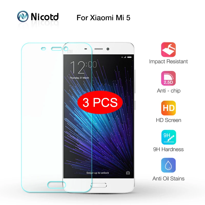 Закаленное стекло для Xiaomi Mi 5 6 8 9 Mix 2 3 A1 A2 A3 Защитная пленка экрана Redmi 4x Note 4