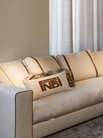 hot sale new soft sofa light white sofa bedroom living room light luxury wind three settee combination