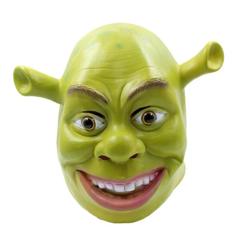 Зеленый Шрек латексные маски косплей из фильма реквизит взрослый маска