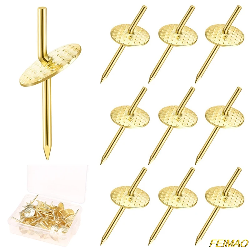 50 шт. металлическая картина Вешалки ногтей фоторамка висит настенные Крючки