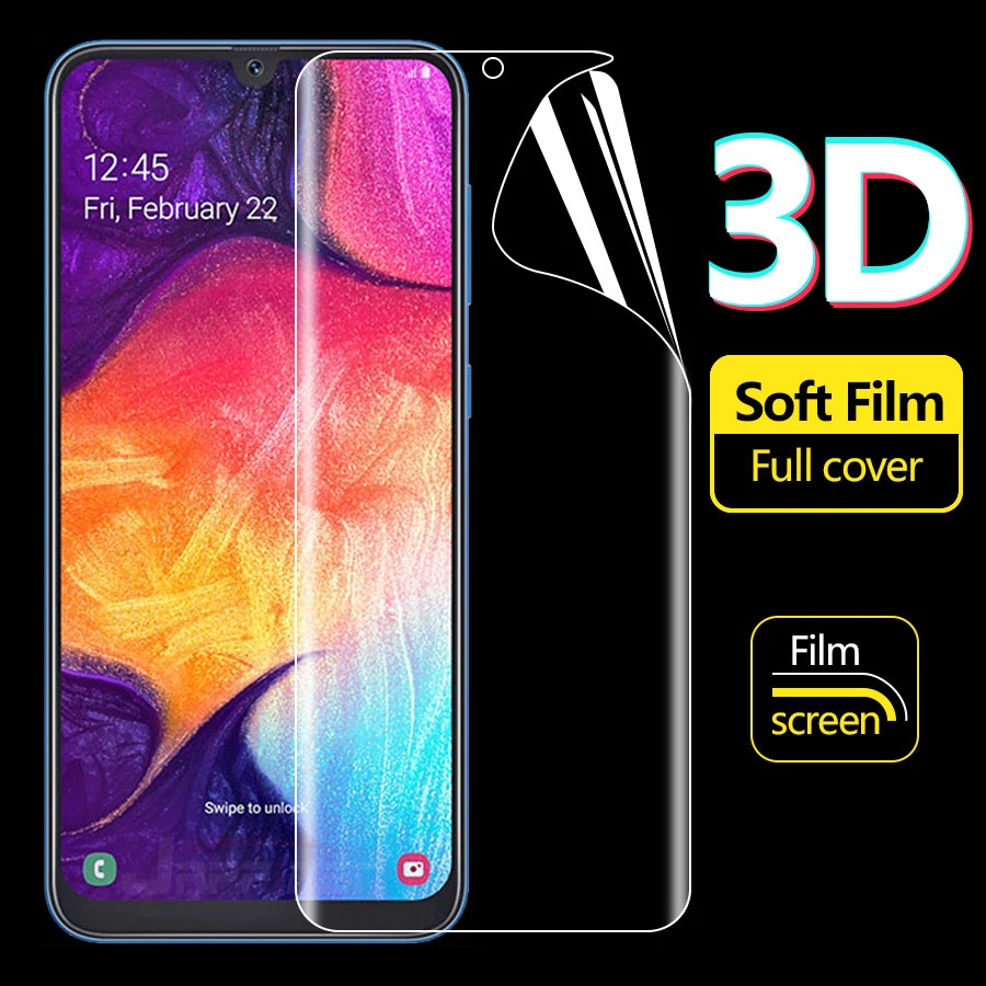 Передняя Задняя крышка полная защита экрана Силиконовый ТПУ для Samsung Galaxy A50 A40 A30 A10