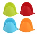 Силиконовые варежки для духовки, термостойкие кухонные перчатки для приготовления пищи, 2 шт.