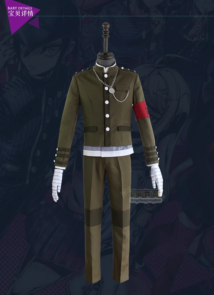 Аниме Dangan Ronpa Danganronpa V3 Korekiyo Shinguji Униформа костюм наряд рубашка+ пальто+ брюки+ перчатки+ парик шляпа костюм для косплея