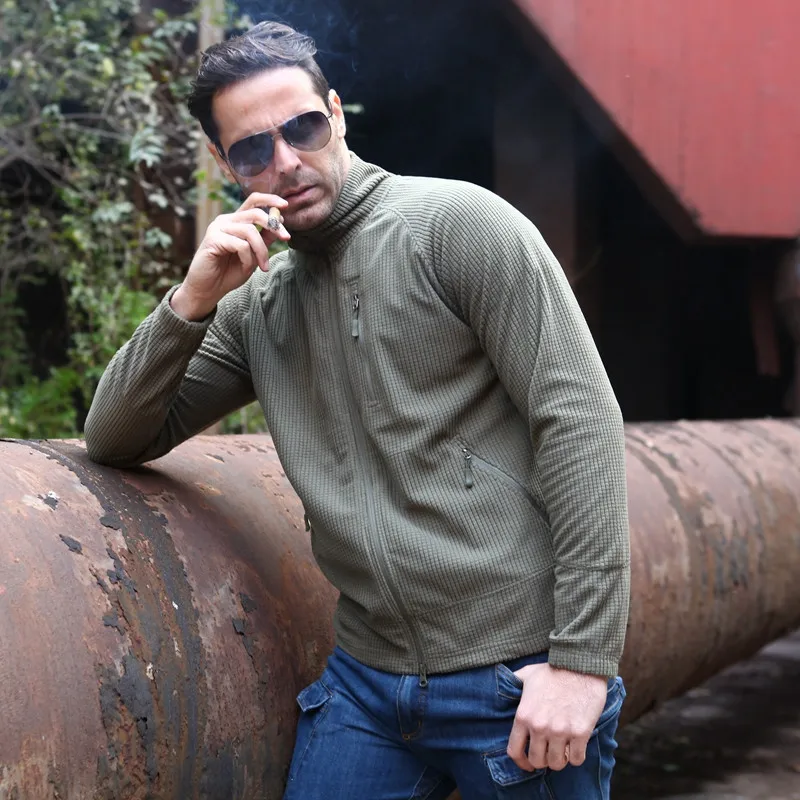 Тактические флисовые куртки для мужчин зимняя уличная спортивная походная