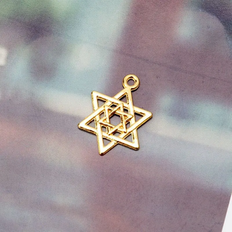 10 шт. шестиугольная звезда рамка из смолы подвеска искусственная смола