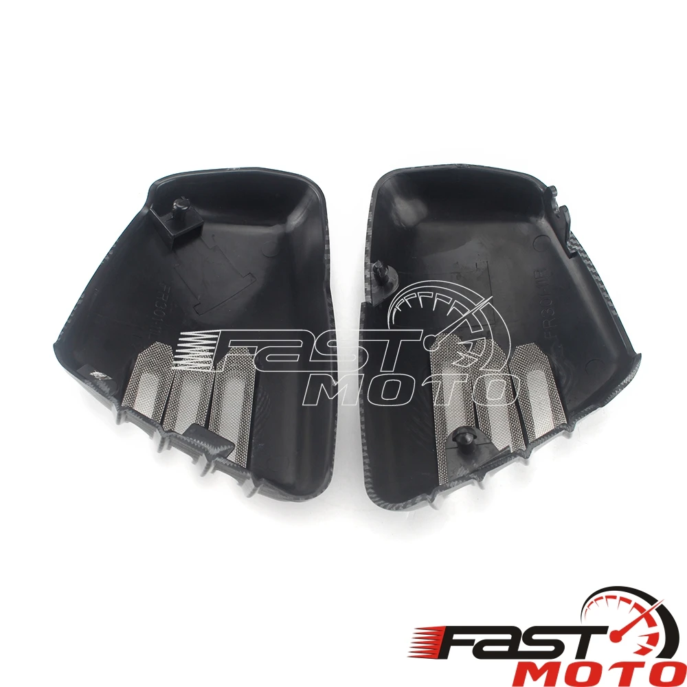 Обтекатель для аккумулятора мотоцикла черный хромированный углеродный Yamaha XV700 750
