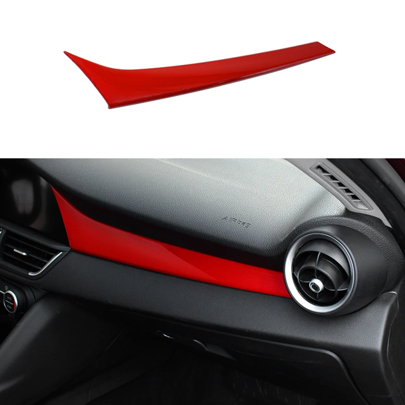 

For Alfa Romeo Giulia Carbon Fiber Instrument Panel Trim Decorative Cover Car Interior Modification
