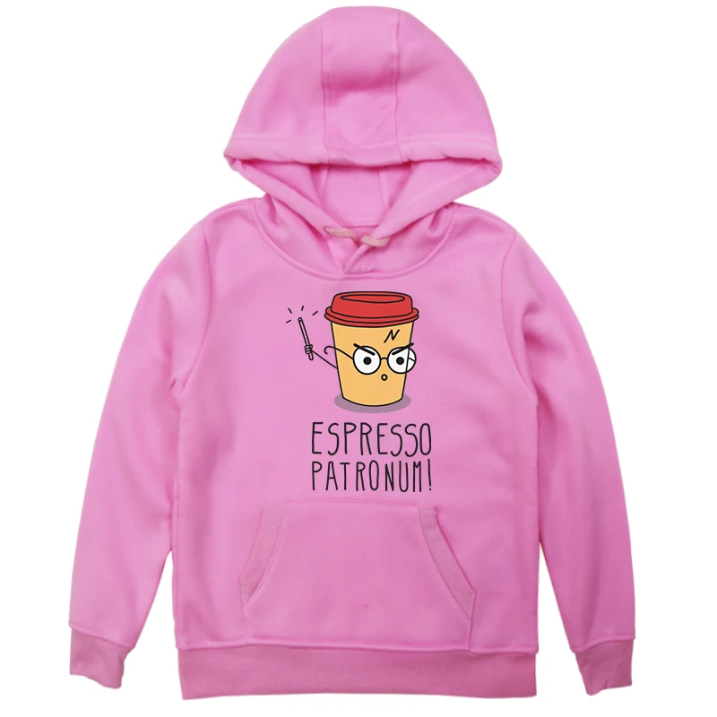 Новые толстовки с капюшоном для мальчиков и девочек, свитшоты Espresso patroum, модная толстовка с капюшоном для малышей, повседневный весенне-осенний свитер, детские топы