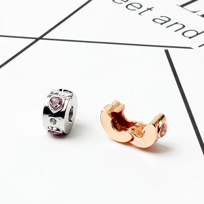 

New Original Alloy Bead Explosion of Love Clip Charm Fit Bracelet Bangle Necklace DIY Women Jewelry