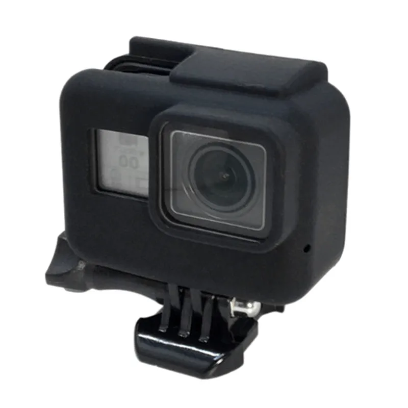Силиконовый защитный чехол рамка для GoPro с крышкой объектива Hero 7 Black 6 5 набор
