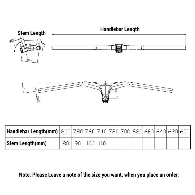 Продажа Интегрированный руль из углеродного волокна, UD, матовый глянцевый черный цвет, велосипедный руль для горного велосипеда