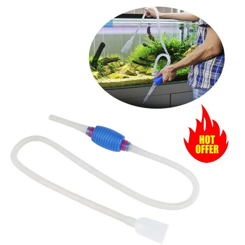 

Aquarium Water Changer Pet Products Liquid Transfer Vacuum Pump Semi Auto Sand Washing Fish Tank Water Absorber Suction Pipe