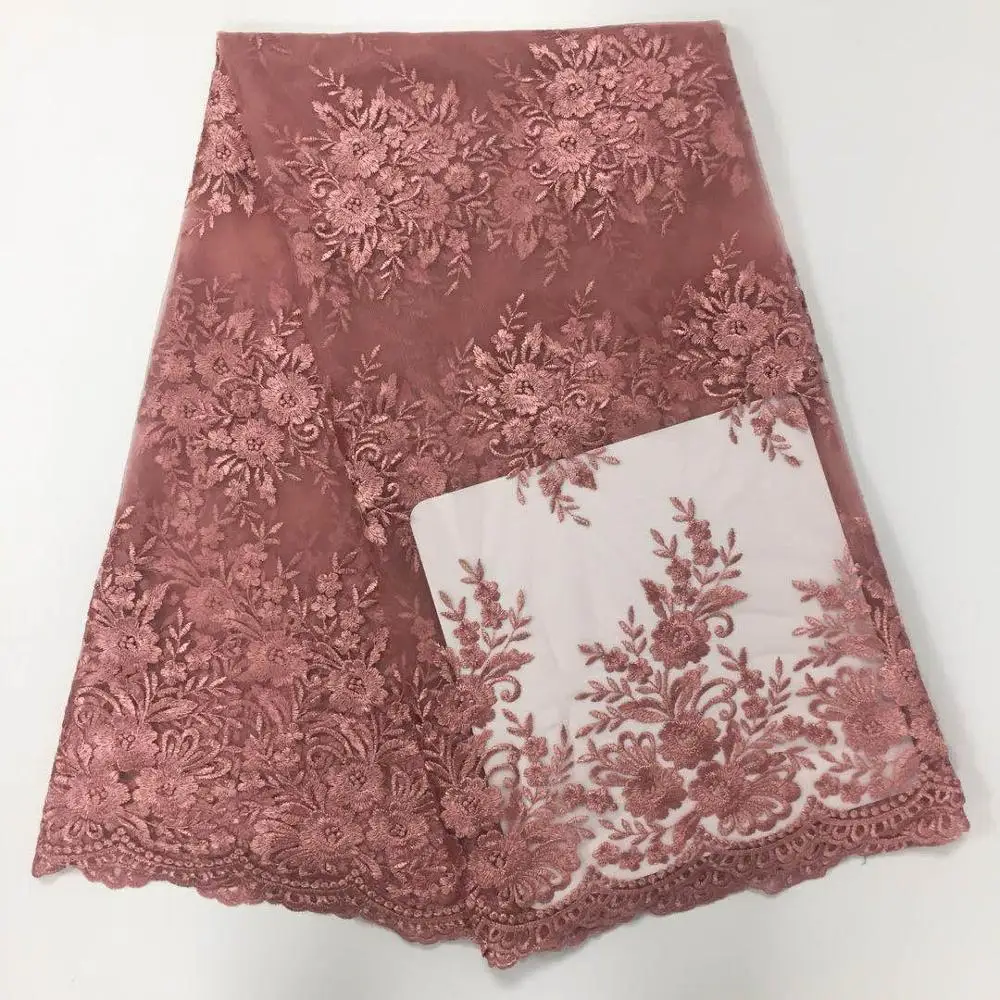 

Lace Fabric 2020 High Quality Emboridery French Mesh Lace Fabric 5 Yards For Women Party/ Wedding Dress Top Quality ,