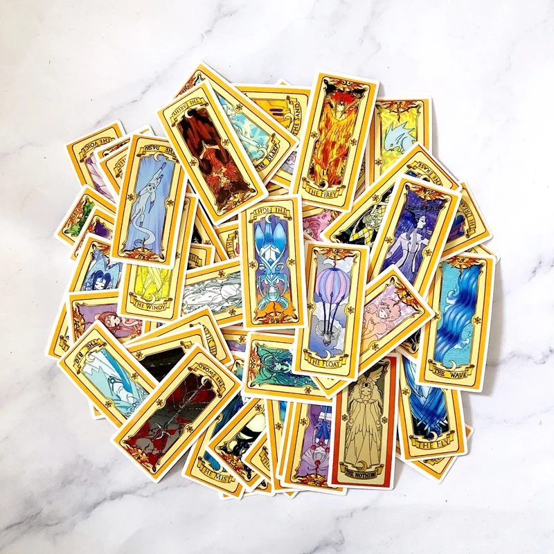 53 шт. милые Мультяшные наклейки для карт Сакура автомобильные чемодан ноутбук