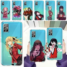 Kakegurui Yumeko Jabami Anime Phone Case For Samsung Galaxy A51 A71 A21S A12 A11 A31 A41 A52 A32 5G A72 A01 Clear Silicone Cover
