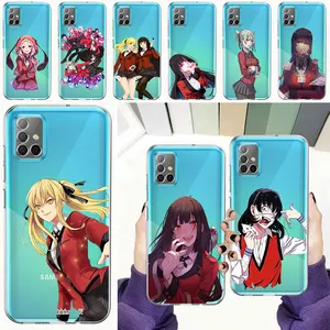 kakegurui yumeko jabami anime phone case for samsung galaxy a51 a71 a21s a12 a11 a31 a41 a52 a32 5g a72 a01 clear silicone cover free global shipping