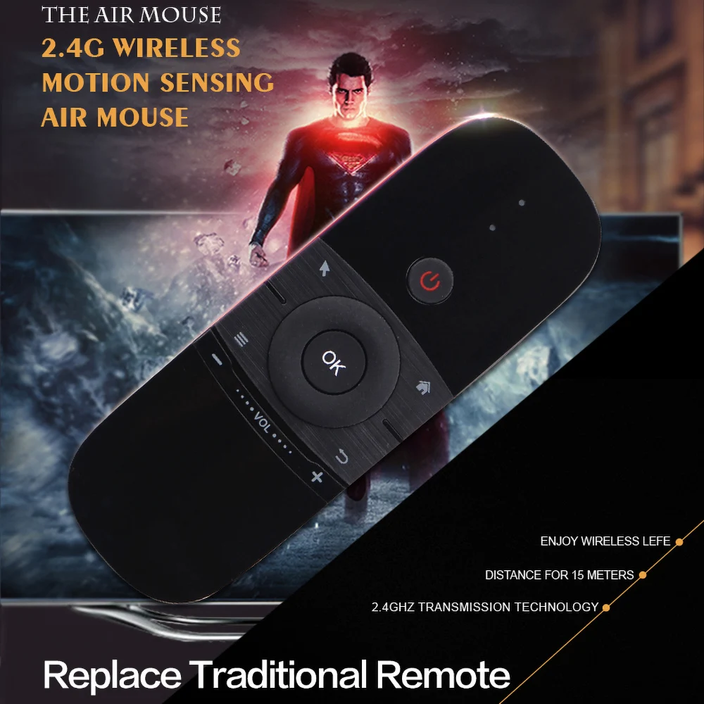 W1 беспроводная клавиатура с дистанционным управлением 2 4G Fly Air Mouse Raspberry для Android