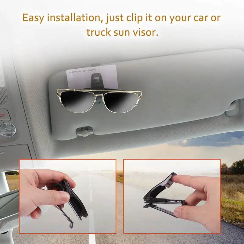 Car Sunshade Glasses Clip Auto Fastener Holders for volkswagen golf 4 ford focus 3 toyota auris seat exeo bmw e46 | Автомобили и