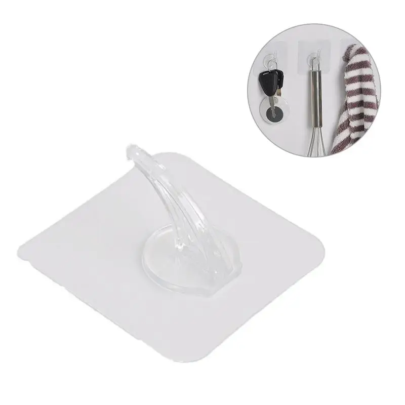 

Anti-skid Hooks Strong Transparent Suction Cup Wall Hanger Hooks Traceless Self Adhesive Kitchen Bathroom Hooks Hangers Super