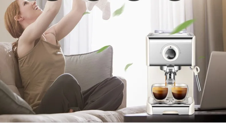 Italian Coffee Machine Pump type Semi-automatic Espresso Maker Home Coffe Commercial Milk Frother |