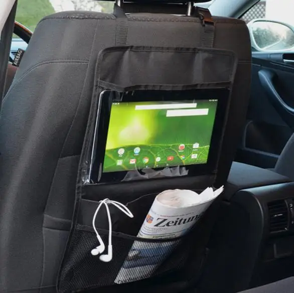 

Car Kick Seat Back Storage Bag Cover Trunk Organizer Bag High Capacity Multi-use Oxford Automobile Box Phone Book Drink Holder