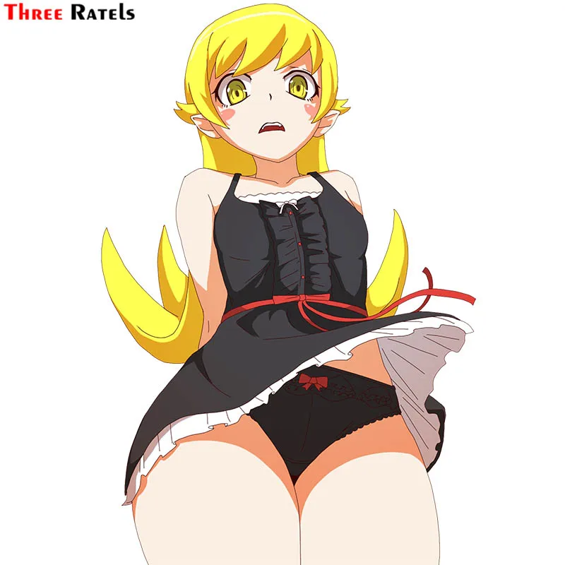 Три Ratels F3 Oshino Shinobu Милая аниме девушка для Monogatari Автомобильная Наклейка