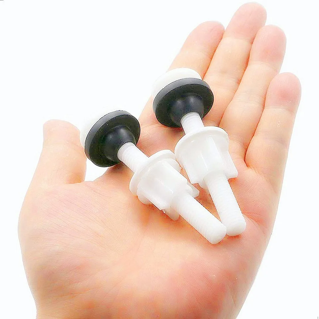 

Supply Useful Brand New Parts Suitable Toilet Seat Bolts 2pcs Accessory Elements Hinge Home Mount Nuts Plastic