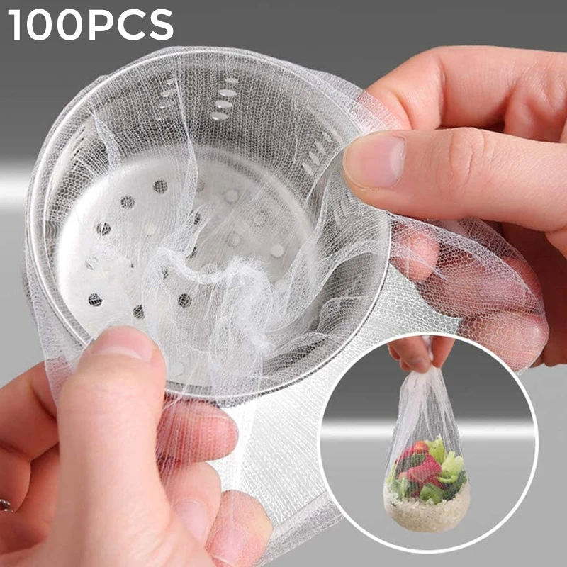 

Newest 30/100pcs Sink Filter Mesh Kitchen Trash Bag Prevent The Sink From Clogging Filter Bag For Bathroom Strainer Rubbish Bag