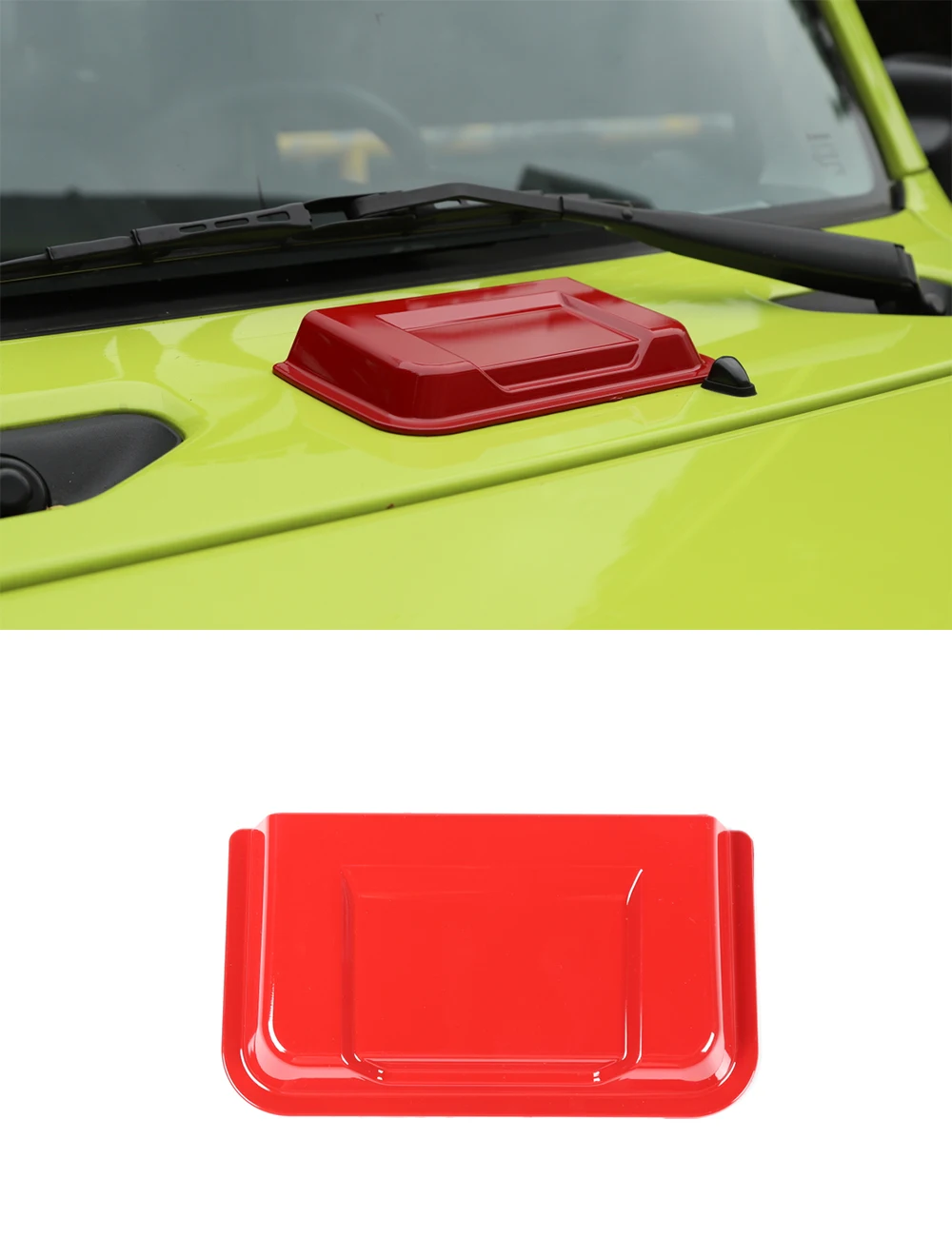

Jimny Car ABS Hood Air Vent Trim, Air Vent Decorative Cover for Suzuki Jimny 2019-2020