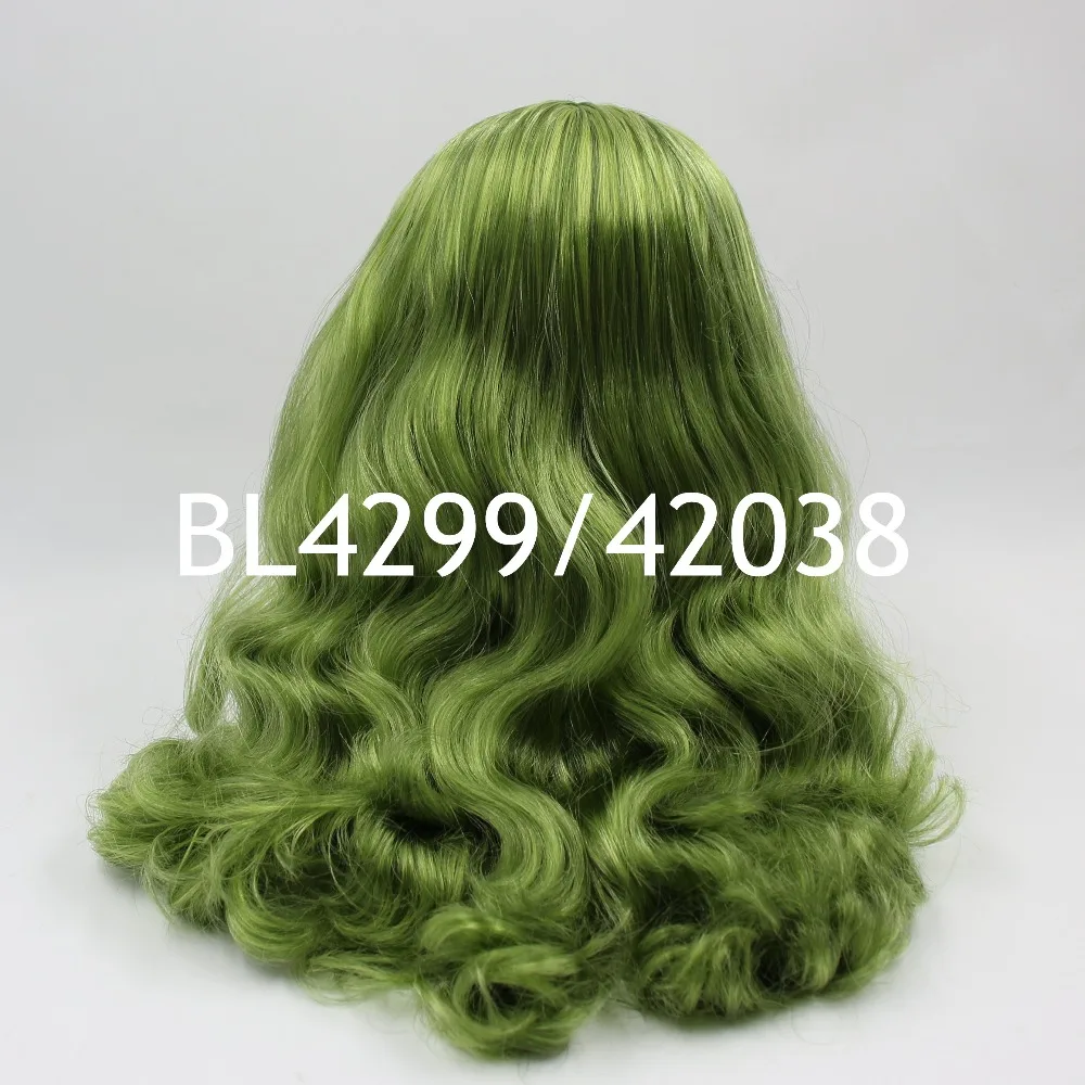 like the picture Заводская кукла blyth ледяные парики головы купола 1/6 мягкие волосы - Цвет: like the picture