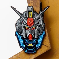 gundam rx78 4 brooch metal badge pin hand made peripheral ins jewelry trend pendant action figure model toys