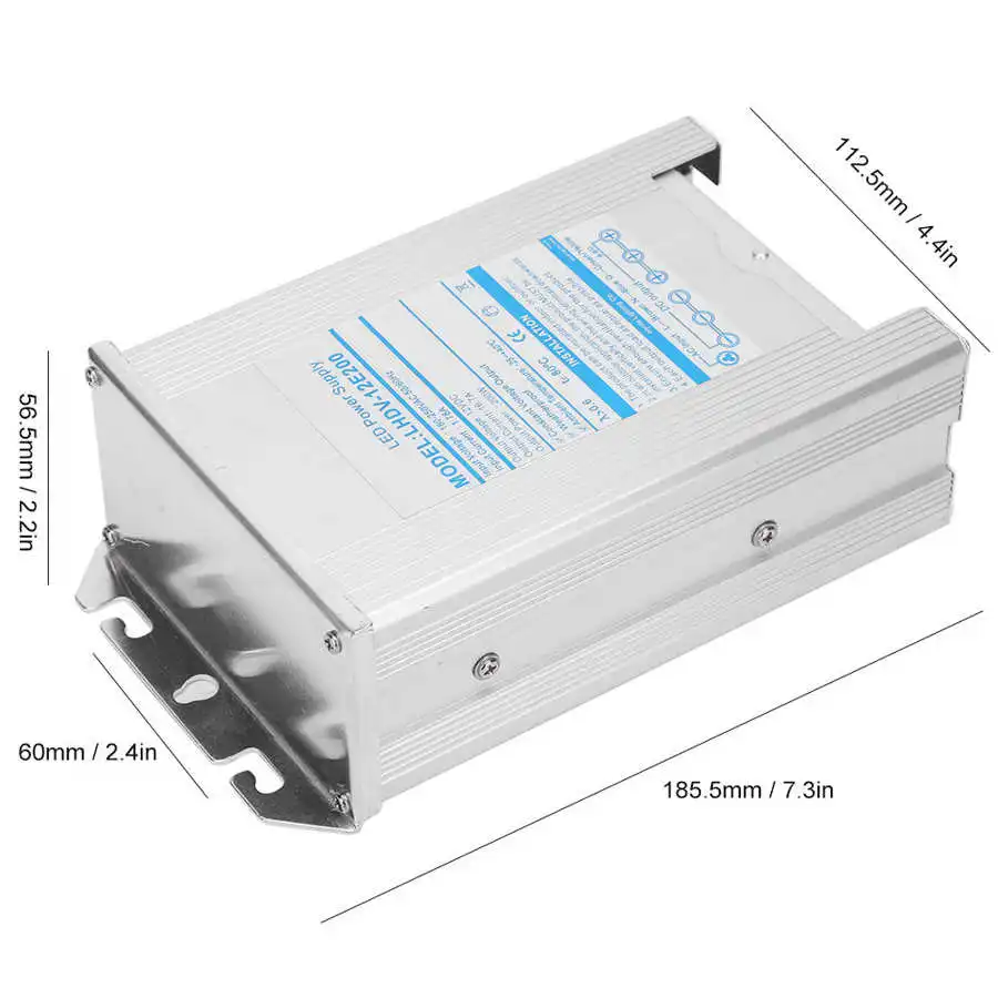 

Rainproof Switching Power Supply Aluminum Alloy Material for LED Lights Module 200W Switching Power Supply