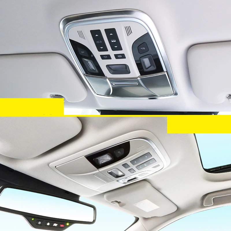 Lsrtw2017 нержавеющая сталь для салона автомобиля Передняя Задняя крыша светильник