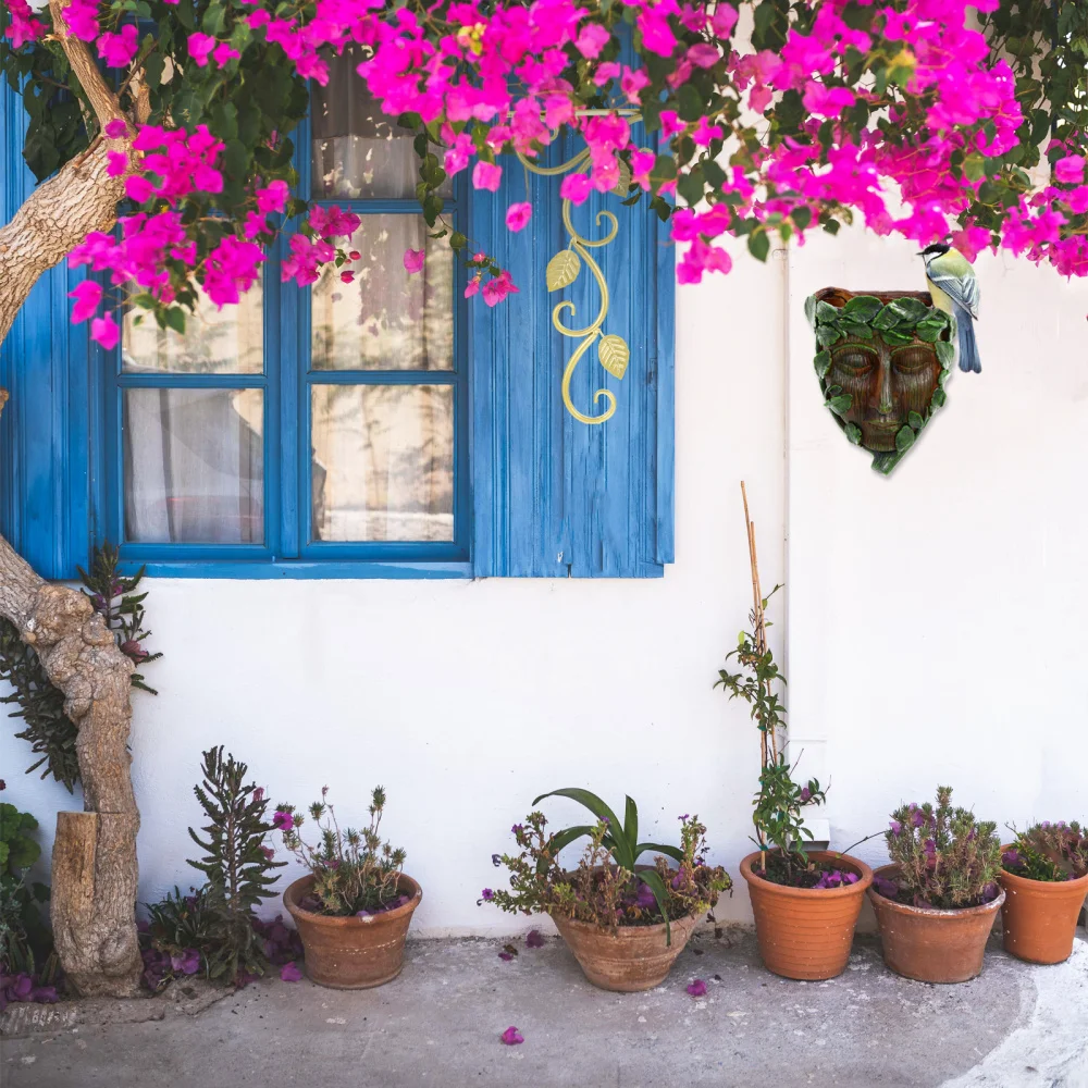 

Bird Feeder Tree Face Decor Outdoor Resin Tree Sculpture Garden Decoration