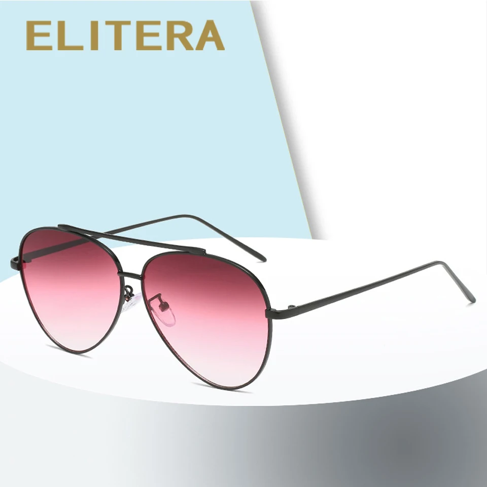 

Женские солнцезащитные очки с градиентом, в металлической оправе