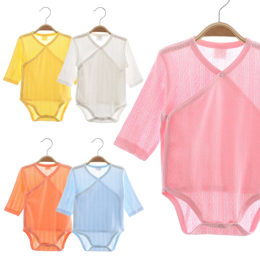 Комбинезоны для новорожденных детей Tiktak 100% хлопок сетчатые комбинезоны Детский