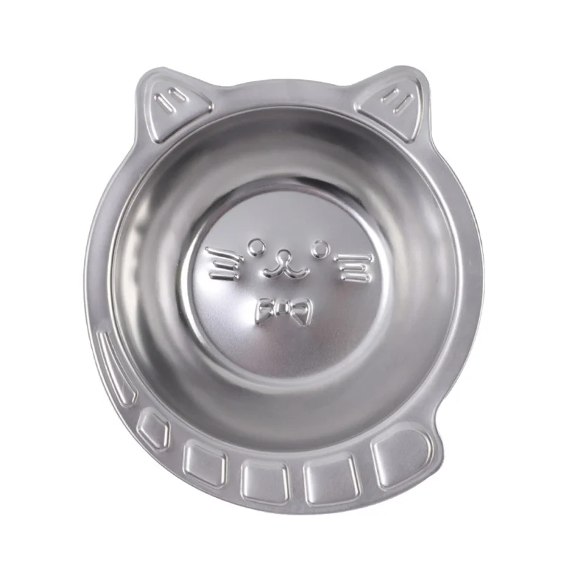 

Тяжелая прочная миска из нержавеющей стали для кошек и собак, миска для еды, противоскользящая, Новое поступление