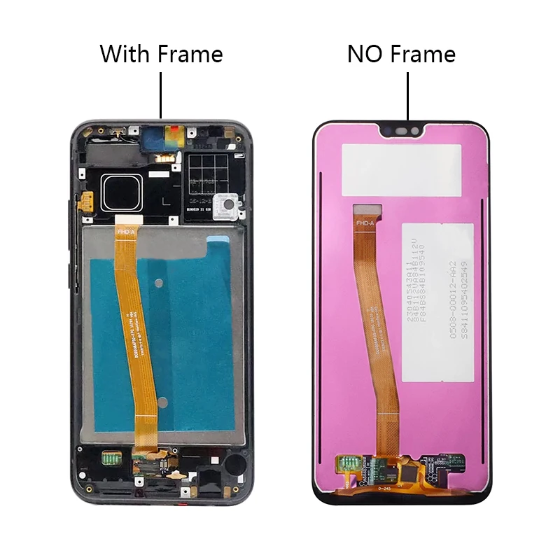 ЖК-дисплей с отпечатком пальца для huawei Honor 10 COL-L29 COL-L09 сенсорный дигитайзер