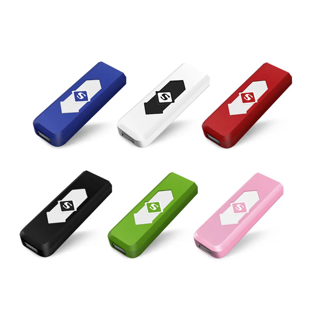 USB зарядка Зажигалка электронные зажигалки для сигарет бездымного Беспламенного