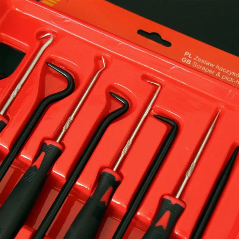 

9pcs Car Pick Hook Set O Ring Oil Seal Gasket Puller Remover Craft Hand Tools Seal Gasket Puller