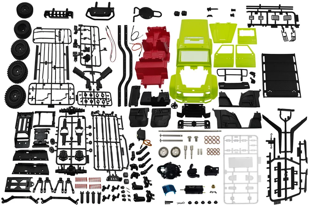 KIT de coche G500 MN86KS 1/12 MN, 2,4G, 4WD, 230MM, base para ruedas, todoterreno, 390, Motor cepillado, cami&oacute;n WPL MN, coche RC 1:12, sin montar, bricolaje-4