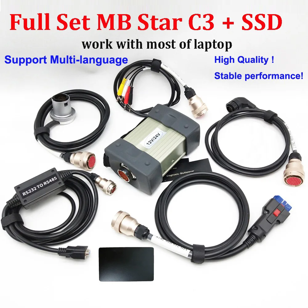 Car diagnostic tool MB STAR C3 with SSD V2021.06 Software Full Set Star Multiplexer Auto Professional car Diagnostic Tool | Автомобили и