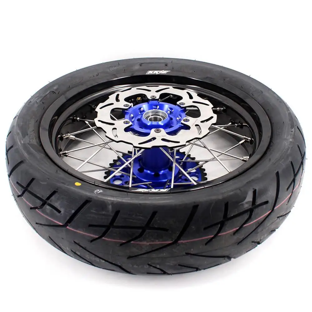 KKE 3. &amp 5 0 17 дюймовые колеса супермото для SUZUKI DRZ400S 00-18 DRZ400E 00-07 DRZ400 00-04 шины диски