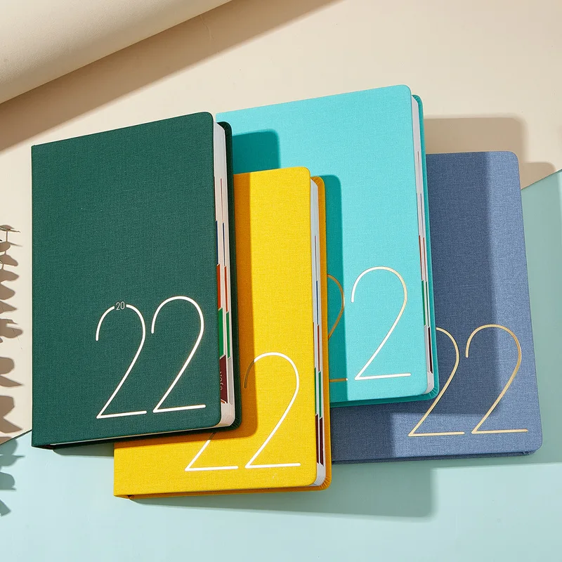 

2022 Agenda Book A5 Notebook Business Planner 365 Time Management Self-Discipline Efficiency Manual