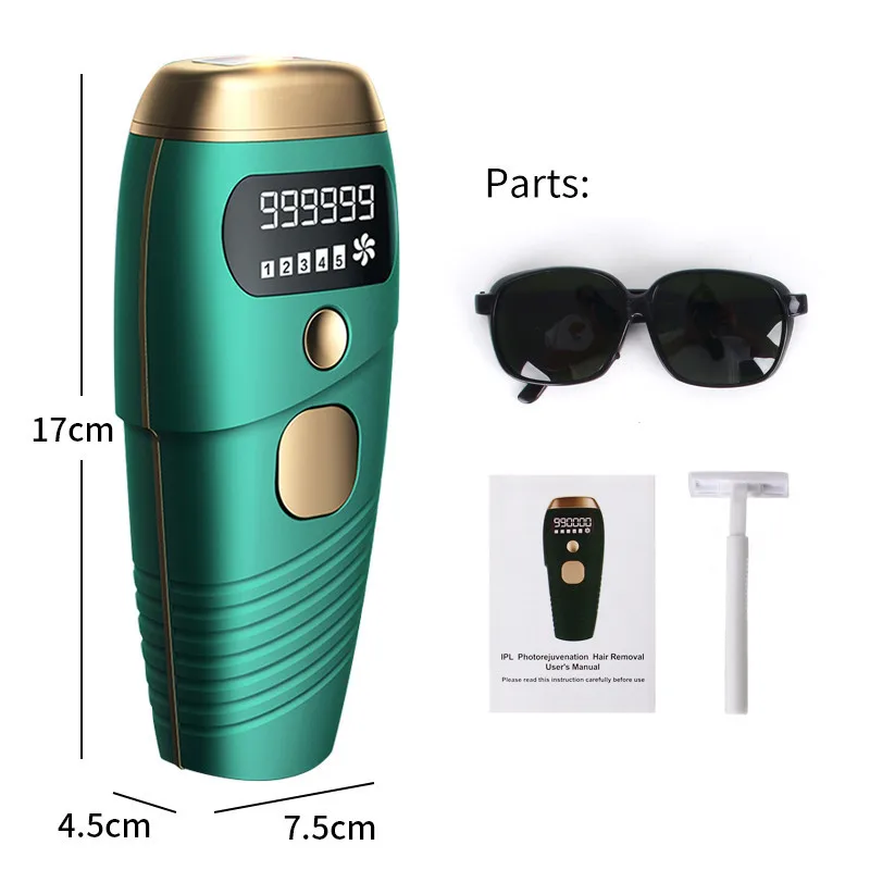 

IPL Laser Epilator 990000 Flash Electric Laser Depilator Hair Removal Photon Facial Body Permanent Photoepilator Device Women