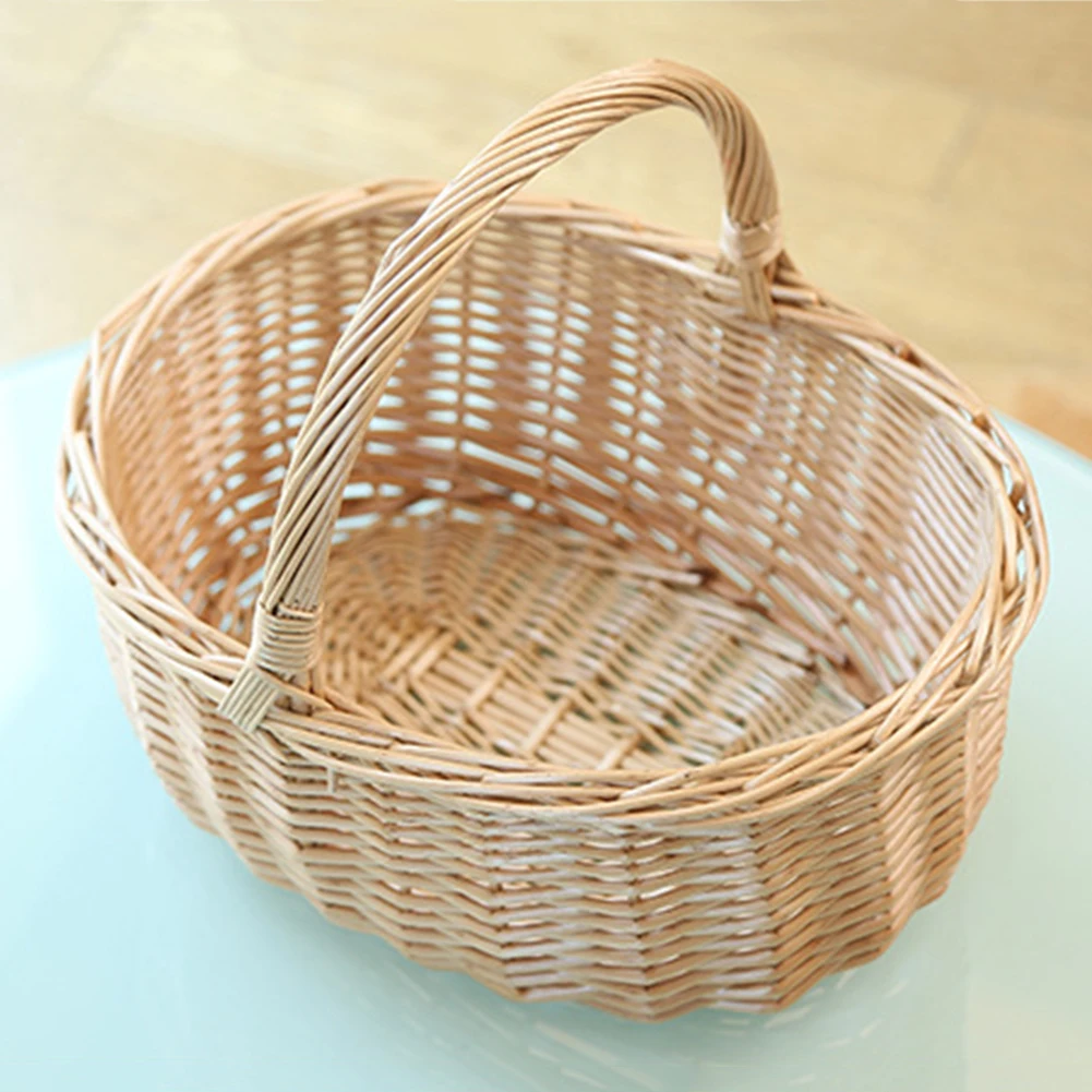 Плетеная корзина для хранения из ротанга сделай сам фруктов домашнего стола и