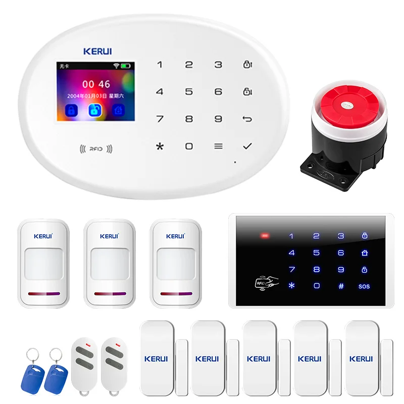 KERUI 2 4 дюйма TFT сенсорная панель W20 умная домашняя система охранной сигнализации