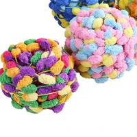3 ballslot 400g thick woolen big rainbow pom pom yarn soft baby cashmere yarn hand knitting crochet yarn for diy cushion fz35